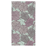 Spider web cobweb design color pattern Bath Towel