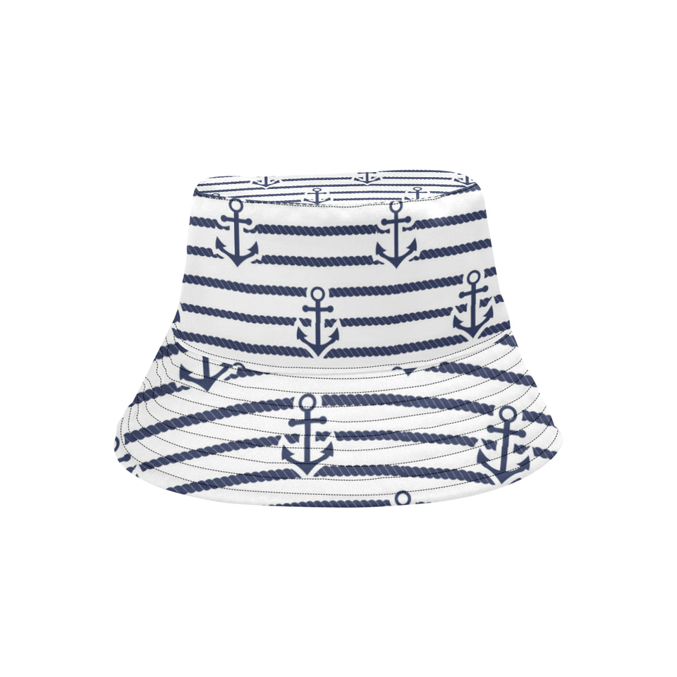 Anchor rope nautical  pattern Unisex Bucket Hat