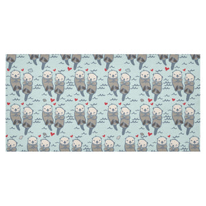 Lovely Sea Otter Pattern Tablecloth