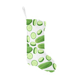 cucumber whole slices pattern Christmas Stocking