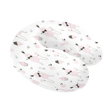 Poodle dog rose cake pattern U-Shaped Travel Neck Pillow