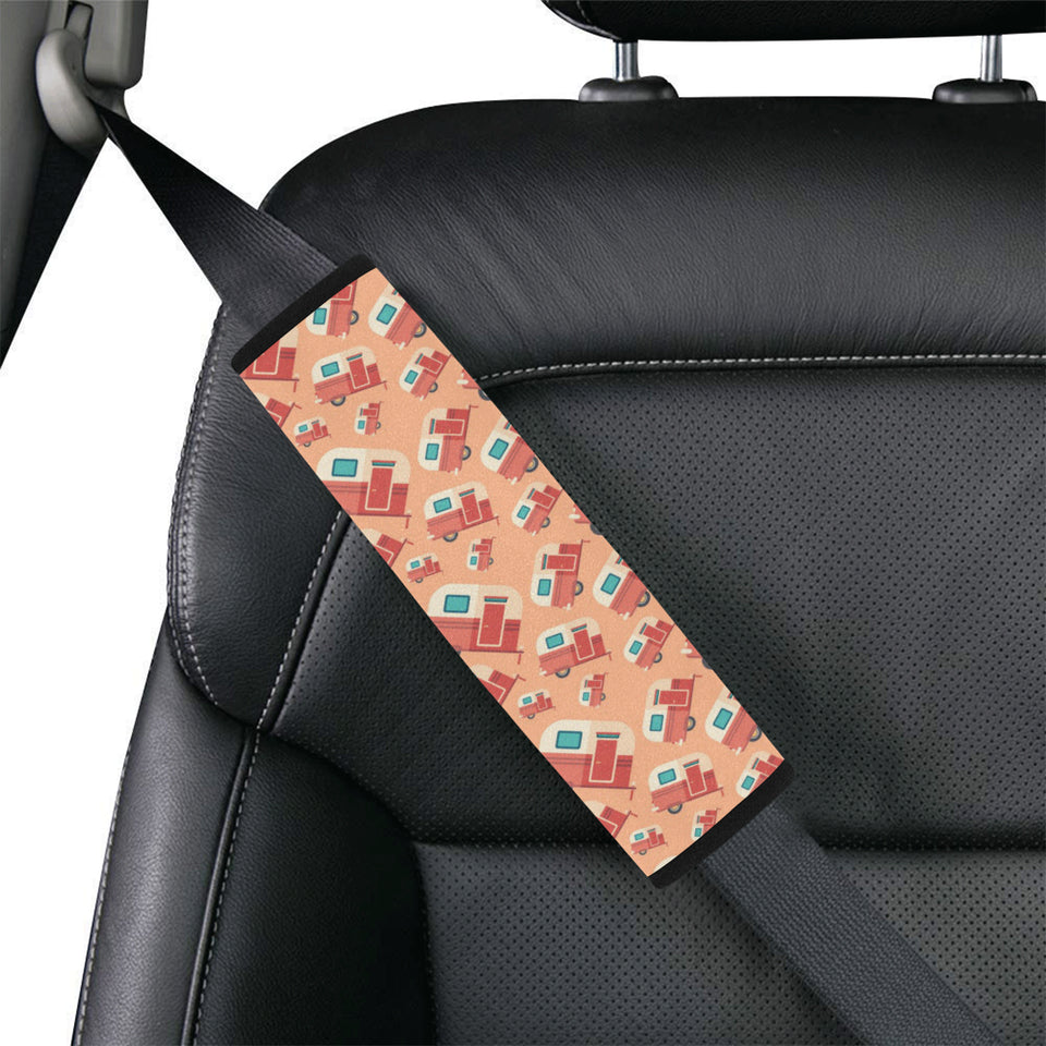 Camper Van Pattern Print Design 03 Car Seat Belt Cover