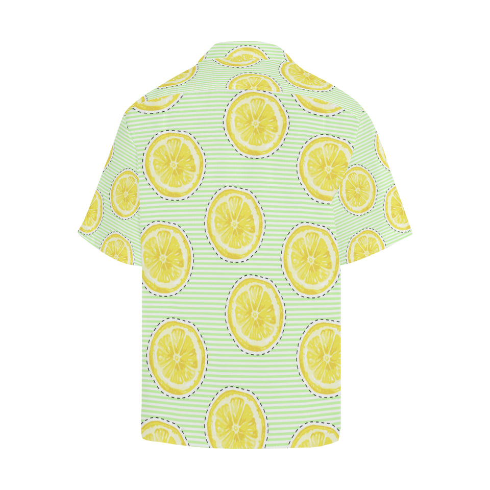 slice of lemon pattern Men's All Over Print Hawaiian Shirt