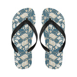 Sea turtle Polynesian Tribal design pattern Unisex Flip Flops
