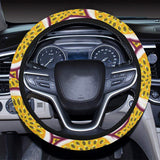 Passion fruits slice pattern Car Steering Wheel Cover