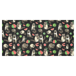 Raccoon watermelon pattern Tablecloth