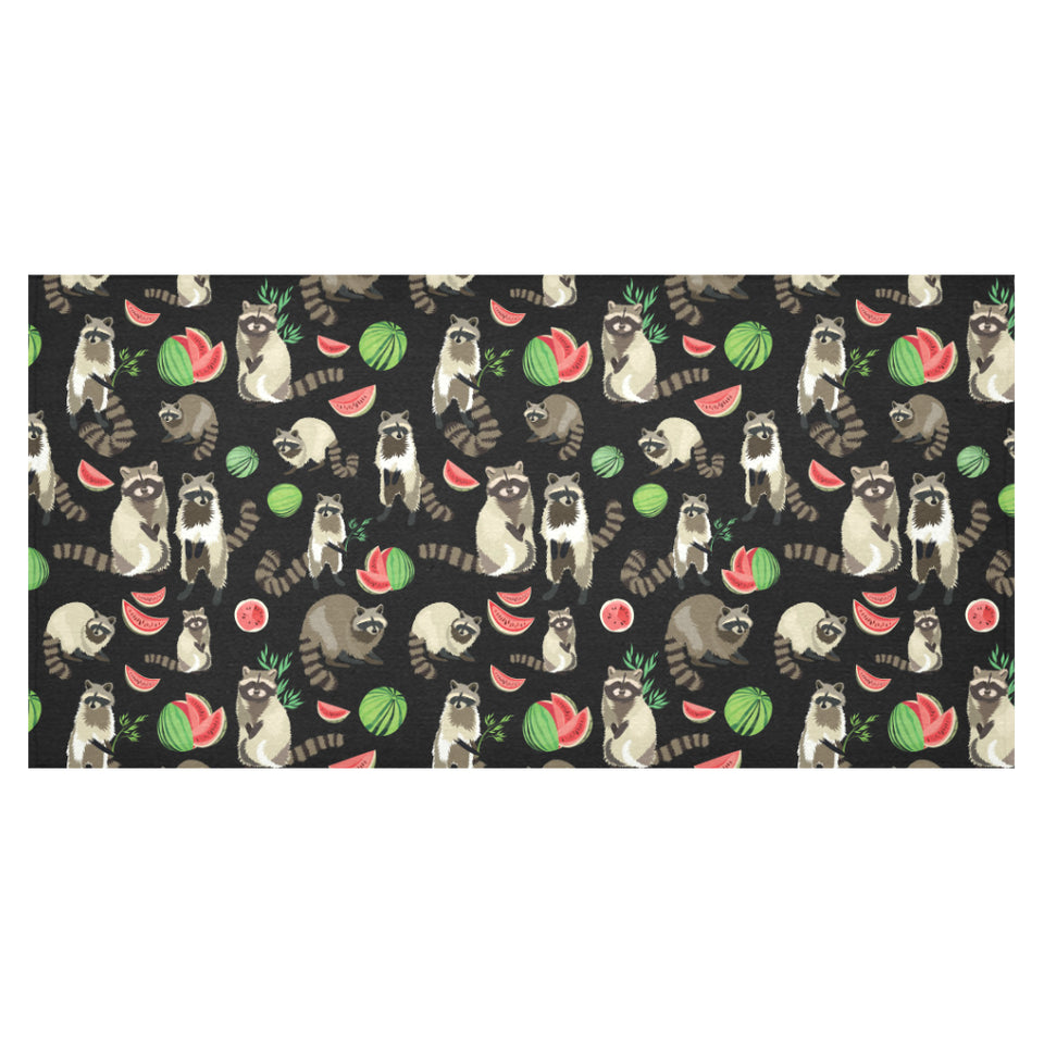 Raccoon watermelon pattern Tablecloth