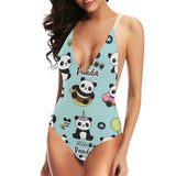 Cute baby panda pattern Women's One-Piece Swimsuit