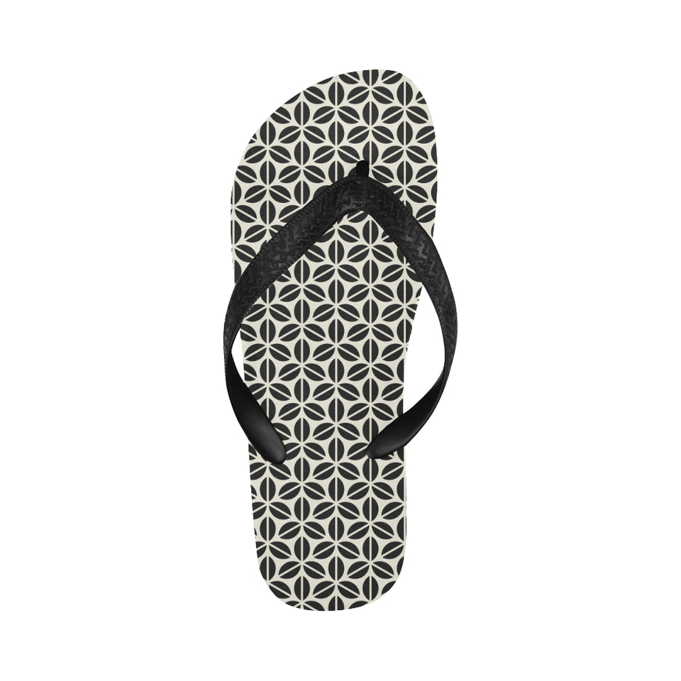 Coffee bean abstract modern pattern Unisex Flip Flops