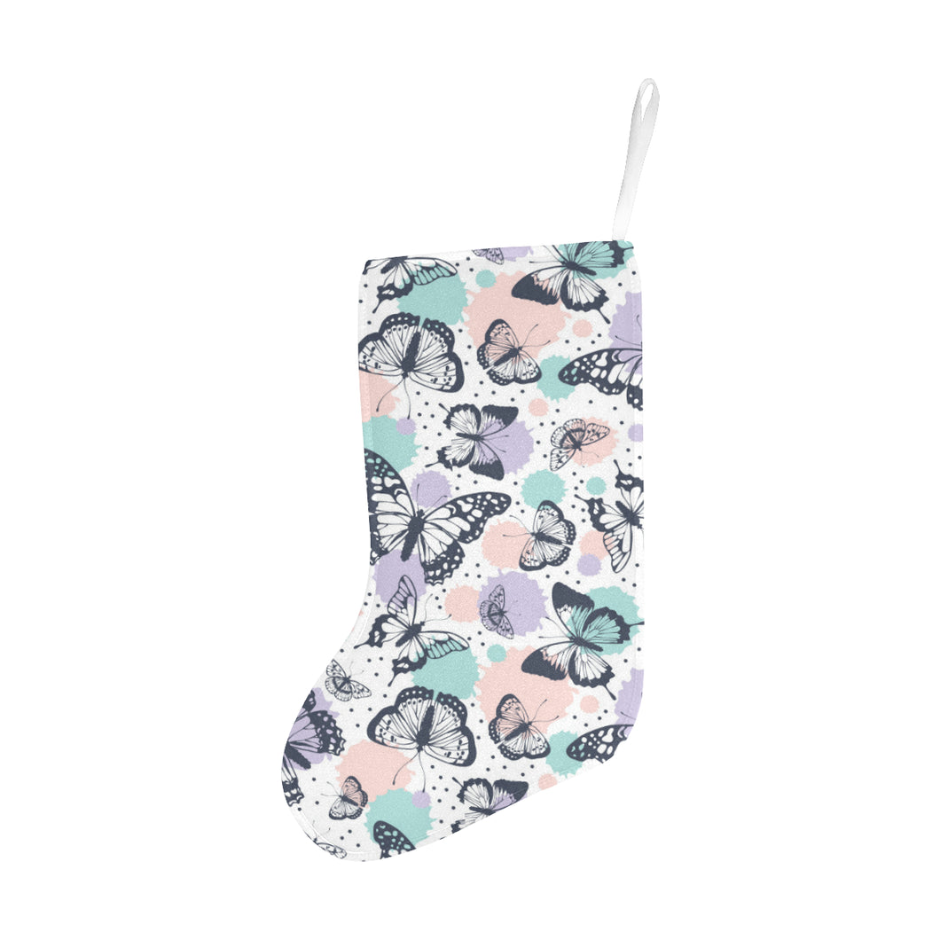 Butterfly pattern Christmas Stocking