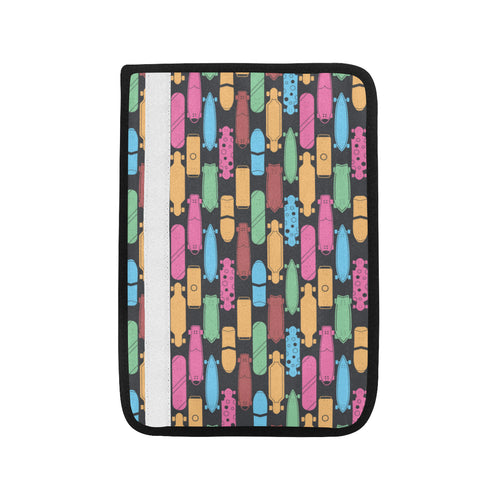 Skate Board Pattern Print Design 02 Car Seat Belt Cover