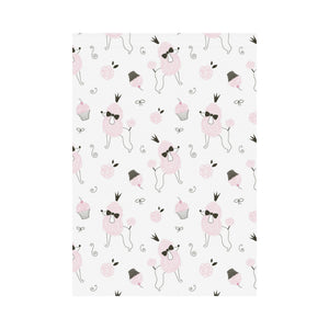 Poodle dog rose cake pattern House Flag Garden Flag