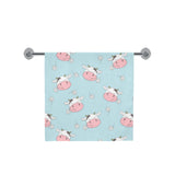 Cute cow flower pattern Bath Towel