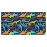 Colorful shark Tablecloth