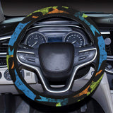 Colorful shark Car Steering Wheel Cover
