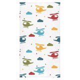 Colorful helicopter pattern Bath Towel