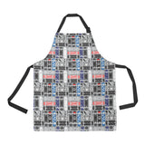 Skate Board Pattern Print Design 04 All Over Print Adjustable Apron