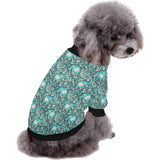 Elephants jungle pattern All Over Print Pet Dog Round Neck Fuzzy Shirt