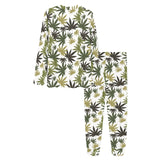 Canabis Marijuana Weed Pattern Print Design 05 Women's All Over Print Pajama Set