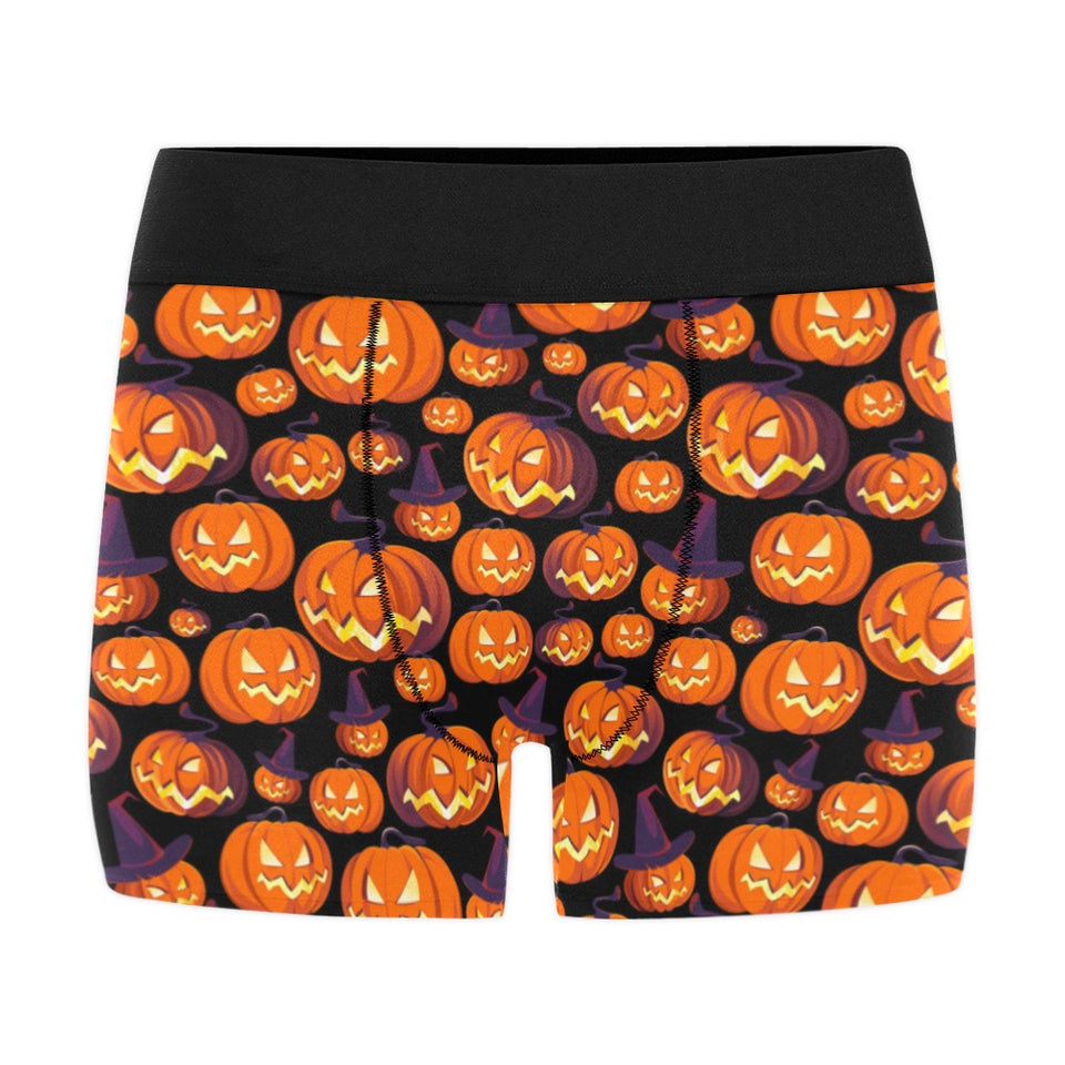 Halloween Pumpkin pattern Men's All Over Print Boxer Briefs Men's Underwear