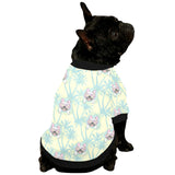 French bulldog hawaii blackground All Over Print Pet Dog Round Neck Fuzzy Shirt