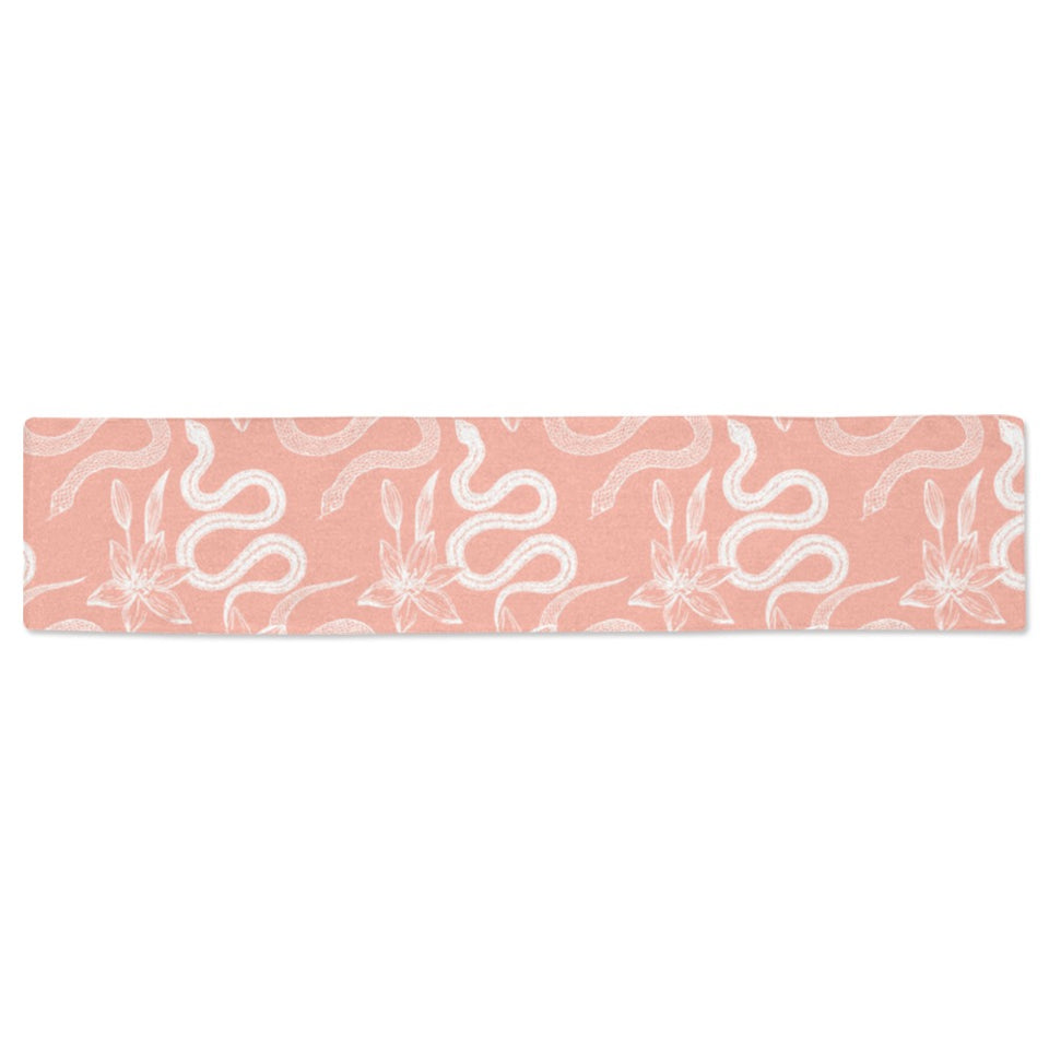 Snake lilies flower pattern Table Runner