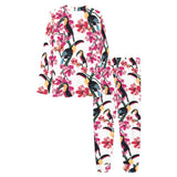 Toucan flower design pattern Women's All Over Print Pajama Set