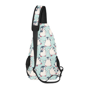 Cute Penguin pattern All Over Print Chest Bag
