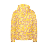 Potato Chips Pattern Print Design 01 Kids' Boys' Girls' Padded Hooded Jacket