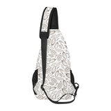 cacao beans leaves pattern All Over Print Chest Bag