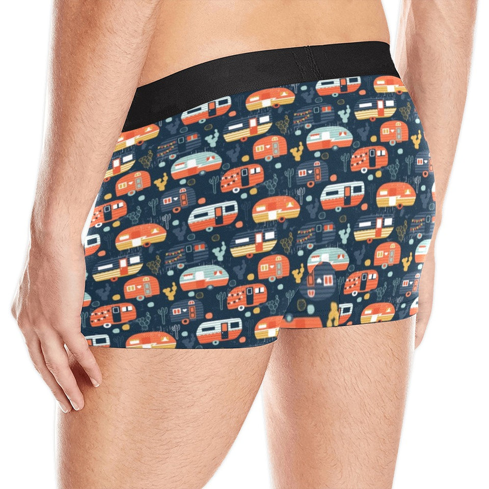 Camper Van Pattern Print Design 05 Men's All Over Print Boxer Briefs Men's Underwear