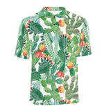 Cactus design pattern copy Men's All Over Print Polo Shirt