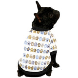 Teddy Bear Pattern Print Design 02 All Over Print Pet Dog Round Neck Fuzzy Shirt