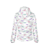Helicopter plane pattern Women's Padded Hooded Jacket