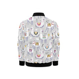 Cute Llama Alpaca pattern Kids' Boys' Girls' Bomber Jacket