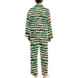 Horseshoes Pattern Print Design 01 Men's Long Pajama Set