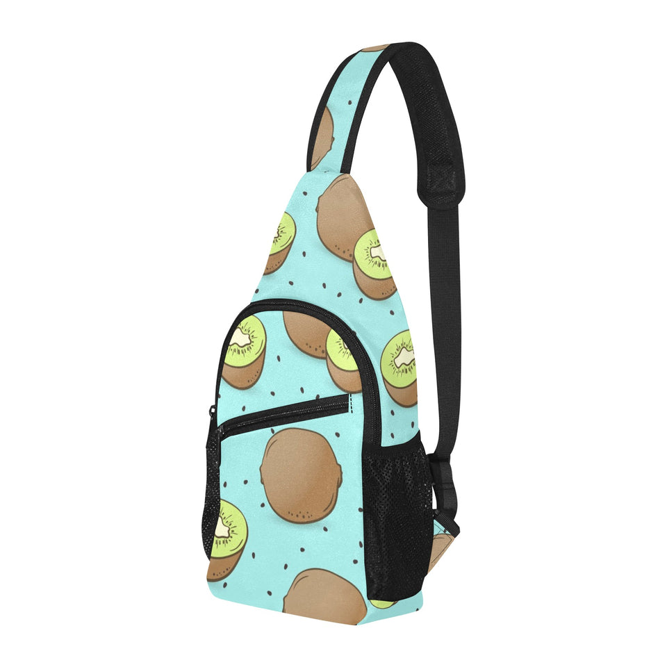 Kiwi blue background All Over Print Chest Bag