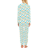 Fried Eggs Pattern Print Design 04 Women's All Over Print Pajama Set