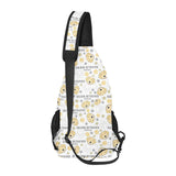 Golden Retriever Pattern Print Design 04 All Over Print Chest Bag