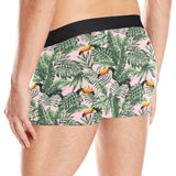 Toucan tropical green jungle palm pattern Men's All Over Print Boxer Briefs Men's Underwear