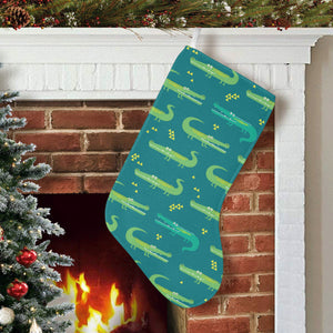 Crocodile pattern Christmas Stocking