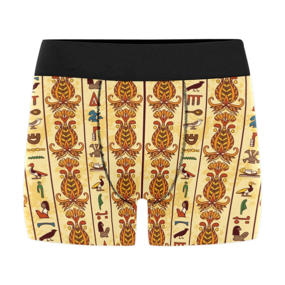 Egypt Hieroglyphics Pattern Print Design 04 Men's All Over Print Boxer Briefs Men's Underwear
