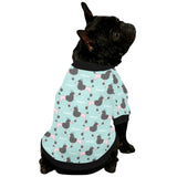 poodle dog green background All Over Print Pet Dog Round Neck Fuzzy Shirt