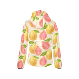 Beautiful guava pattern Women's Padded Hooded Jacket