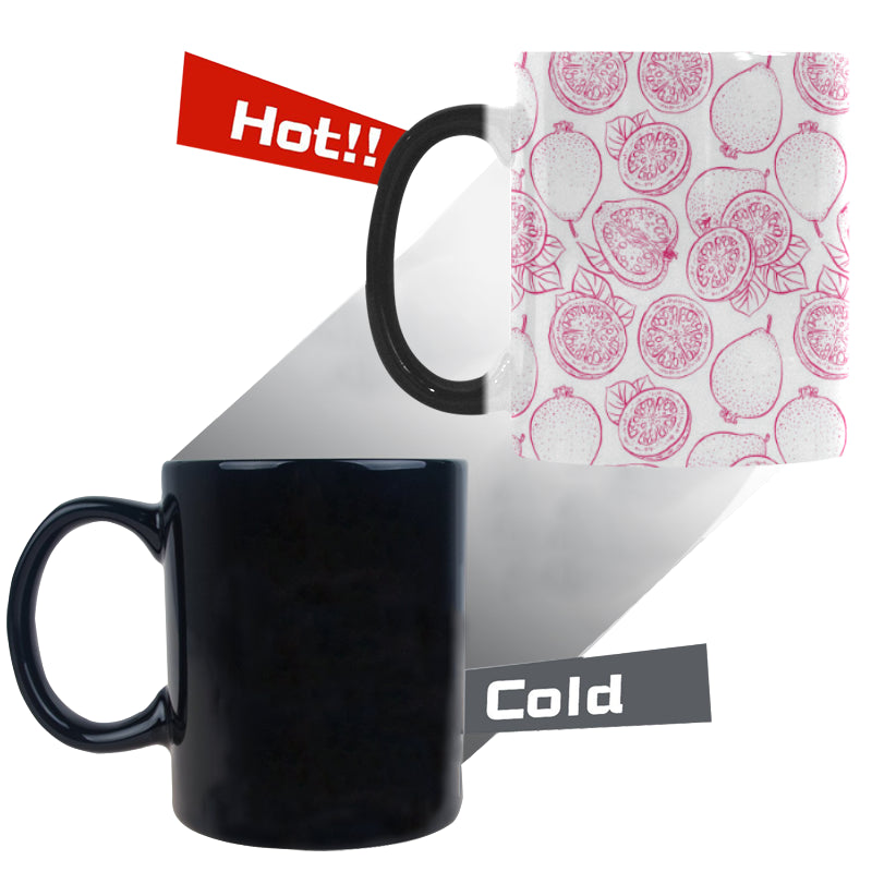 Sketch guava pattern Morphing Mug Heat Changing Mug