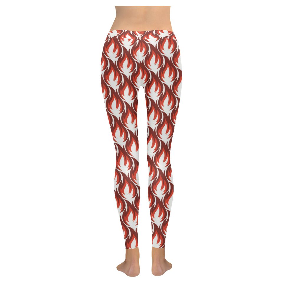 Fire flame symbol design pattern Women's Legging Fulfilled In US