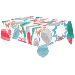 Watercolor bowling pattern Tablecloth