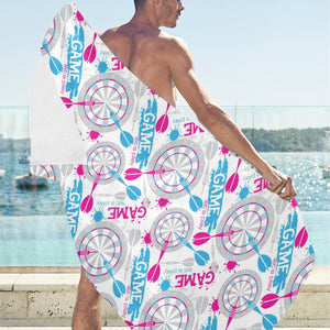 Darts Pattern Print Design 01 Beach Towel