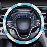 Cute white sea lion seals pattern Car Steering Wheel Cover