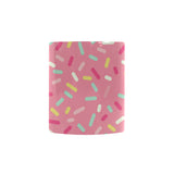 Pink donut glaze candy pattern Morphing Mug Heat Changing Mug